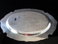 Vintage Silver Plate Oval Serving Tray Meat Platter King Francis Reed And Barton
