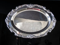 Vintage Silver Plate Oval Serving Tray Meat Platter King Francis Reed And Barton