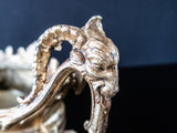 Gilded Jardiniere by J.B. Hirsch Company Rams Head French Beaux Arts