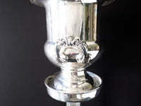 Vintage Silverplate Champagne Stand Ice Bucket Stand Chiller Urn Silver