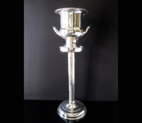 Vintage Silverplate Champagne Stand Ice Bucket Stand Chiller Urn Silver