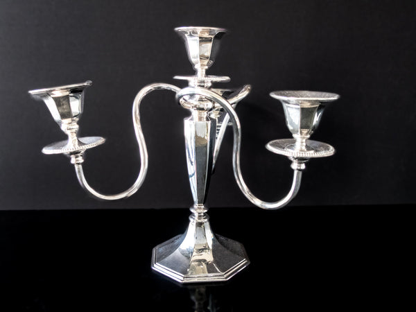 Victorian Candelabra Silver Plate 4 Light Candle Holder Derby Silverplate Co