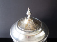 Vintage XL Silver Plate Coffee Urn Samovar With Lion Faces Hot Water Dispenser