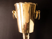 Vintage Brass Standing Champagne Bucket Stand Ice Bucket Stand Chiller