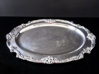 Vintage Silver Plate Oval Serving Tray Meat Platter King Francis Reed And Barton