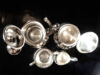 Vintage Silver Plate Du Barry Floral Tea Set Service Set Wilcox IS