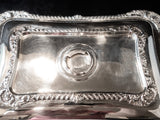 Victorian Silver Plate Covered Dish Ornate Made In England