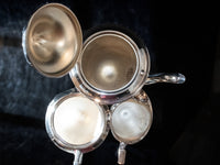 Antique Silverplate Tea Set Sheffield Reproduction By Forbes Silver Co