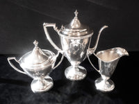 Antique Silverplate Tea Set Sheffield Reproduction By Forbes Silver Co