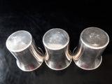Vintage Silverplate Mint Julep Cups Tumblers Set Of 3