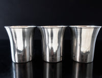 Vintage Silverplate Mint Julep Cups Tumblers Set Of 3