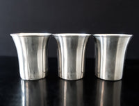Vintage Silverplate Mint Julep Cups Tumblers Set Of 3