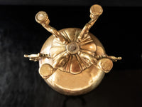 Vintage Brass Pedestal Bowl Centerpiece
