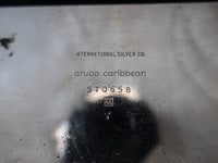 Aruba Caribbean Hotel Silver Soldered Trays Dishes Opening Year 1959