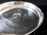 Antique New Willard Hotel Silver Soldered Cake Stand Pedestal Dish Taza Washington DC