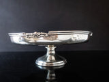 Antique New Willard Hotel Silver Soldered Cake Stand Pedestal Dish Taza Washington DC