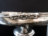 Antique New Willard Hotel Silver Soldered Cake Stand Pedestal Dish Taza Washington DC