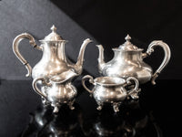 Vintage Pewter Coffee Tea Set Service 4 Piece Set Reed Barton Regent 5600
