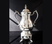 Vintage Silver Plate Samovar Coffee Urn With Burner FB Rogers