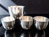 Vintage Pewter Kirk Stieff Thomas Jefferson Monticello Cups Set Of 4