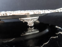 Vintage Silver Plate Oval Serving Tray Old English By Poole