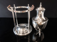 Vintage Silver Plate Samovar Coffee Urn Art Deco Made in Italy