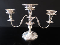 Antique Silver Plate Epergne Convertible Candelabra
