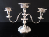 Antique Silver Plate Epergne Convertible Candelabra