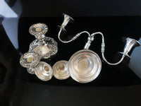 Antique Silver Plate Epergne Convertible Candelabra