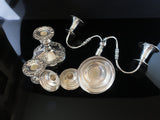 Antique Silver Plate Epergne Convertible Candelabra