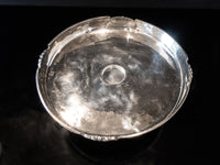 Antique New Willard Hotel Silver Soldered Cake Stand Pedestal Dish Taza Washington DC