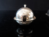 Antique Silver Plate Corn Cob Trays Butter Boats Set Of 3