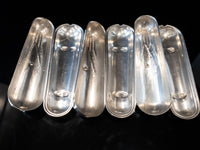 Antique Silver Plate Corn Cob Trays Butter Boats Set Of 3