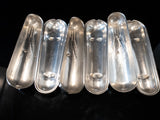 Antique Silver Plate Corn Cob Trays Butter Boats Set Of 3