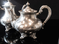 Vintage Pewter Coffee Tea Set Service 4 Piece Set Reed Barton Regent 5600