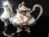 Vintage Pewter Coffee Tea Set Service 4 Piece Set Reed Barton Regent 5600