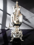 Vintage Silver Plate Coffee Urn Samovar Sheridan Silver Co