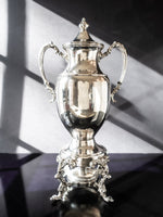 Vintage Silver Plate Coffee Urn Samovar Sheridan Silver Co