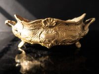Antique Brass Bronze Jardiniere Art Nouveau Rococo Planter Home Decor