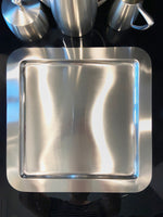 Vintage Stainless Tea Set With Tray Astrid 4 Piece Set IOB