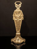 Vintage Brass Fireplace Screen Fan Folding Screen Portrait Cameo