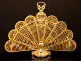 Vintage Brass Fireplace Screen Fan Folding Screen Cameo