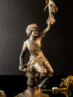 Vintage Bronze Pair Blackamoor Lamps Sculpture Statues Moorish Moors Nubian Lamps