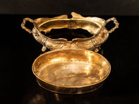 XL Antique Brass Bronze Jardiniere Art Nouveau Planter Centerpiece