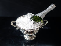 Vintage Silver Tone Urn Trophy Loving Cup Champagne Chiller Mantel Decor