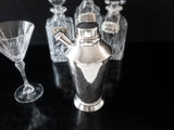 Vintage Silver Plate Cocktail Shaker Art Deco Beverage Dispenser