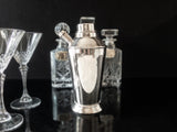 Vintage Silver Plate Cocktail Shaker Art Deco Beverage Dispenser