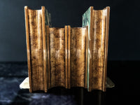 Vintage Antique Style Book Stack Book Ends With Brass Bookends