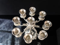 Vintage Silver Plate Candelabra 8 Arm 9 Candle Holder 13" Tall