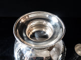 Vintage Silver Plate Punch Bowl Set With 10 Cups And Ladle